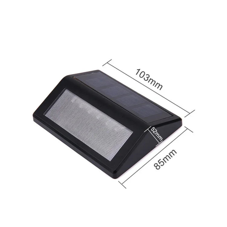 6 LED 태양광 IP55 방수 광 센서 벽등 데크 조명, 백색광, 따뜻한 광