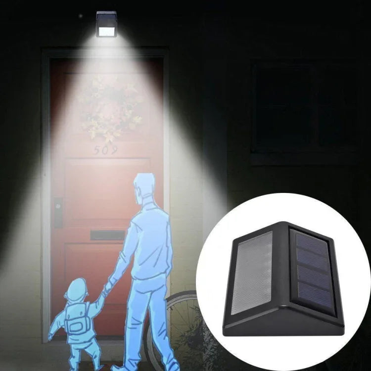 6 LED 태양광 IP55 방수 광 센서 벽등 데크 조명, 백색광, 따뜻한 광