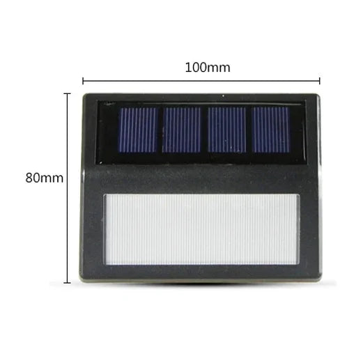 6 LED 야외 IP65 방수 정원 램프 LED 태양광 광 센서 비상 벽등