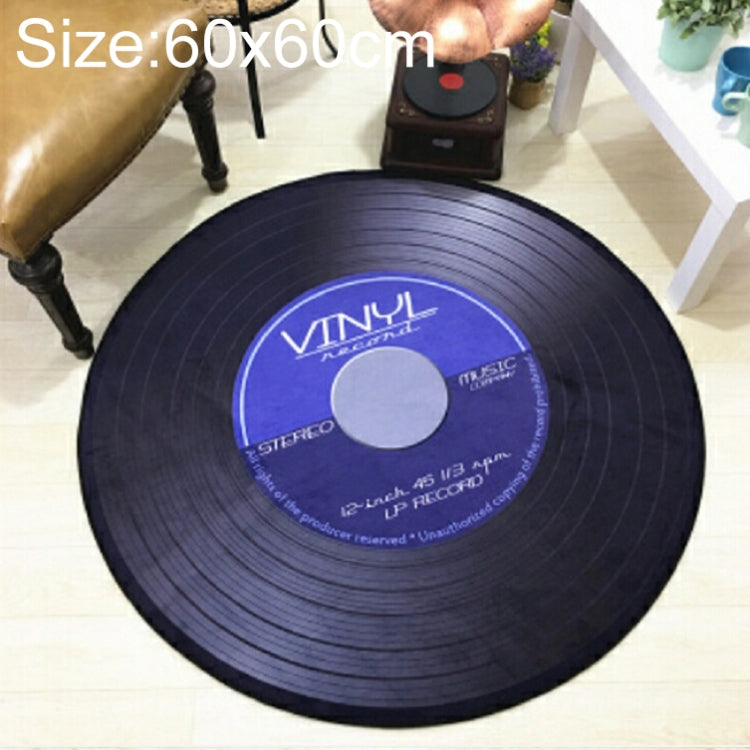 창의적인 복고풍 3D DVR 녹화 카펫 원형 CD 바닥 매트 홈 데코 거실 아이 방 장식 러그, 지름 60cm, 지름 80cm, 지름 100cm, 지름 120cm, 지름 160cm, 지름 180cm