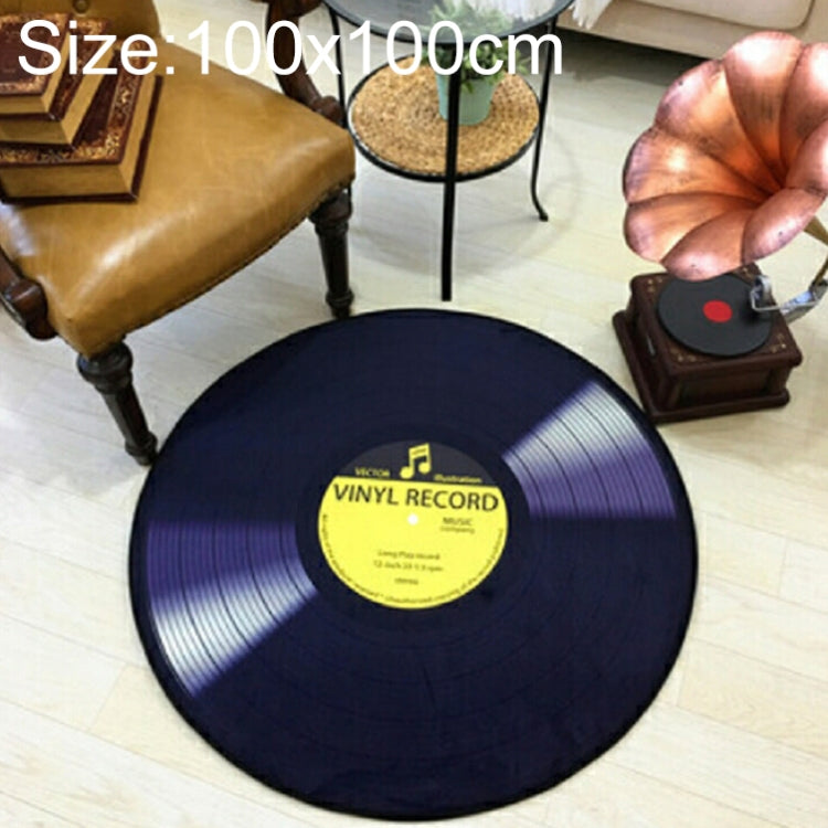 창의적인 복고풍 3D DVR 녹화 카펫 원형 CD 바닥 매트 홈 데코 거실 아이 방 장식 러그, 지름 60cm, 지름 80cm, 지름 100cm, 지름 120cm, 지름 160cm, 지름 180cm