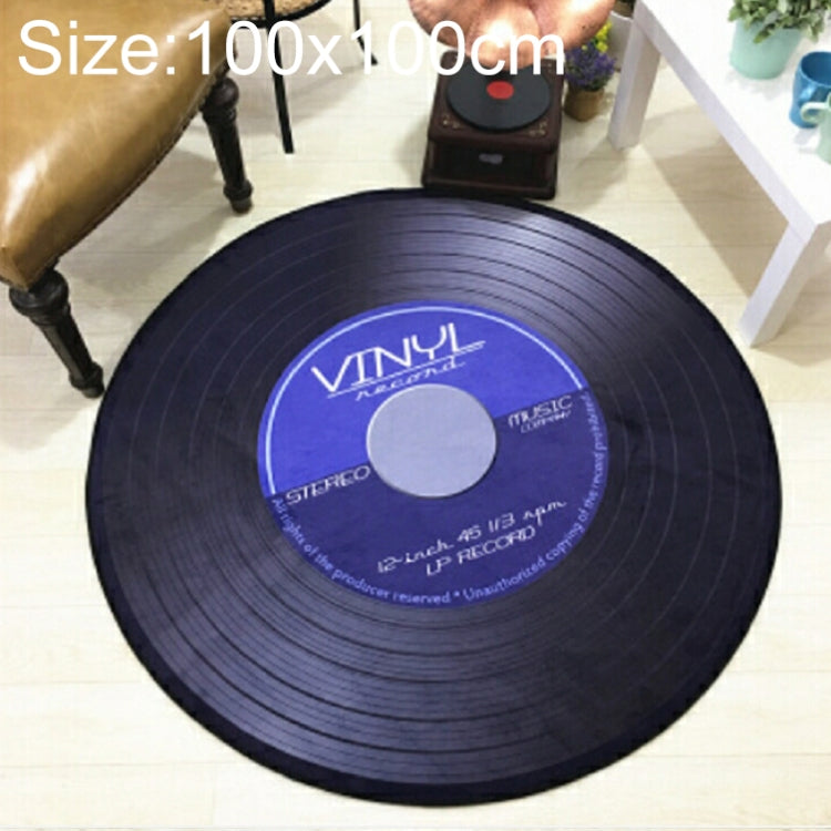 창의적인 복고풍 3D DVR 녹화 카펫 원형 CD 바닥 매트 홈 데코 거실 아이 방 장식 러그, 지름 60cm, 지름 80cm, 지름 100cm, 지름 120cm, 지름 160cm, 지름 180cm