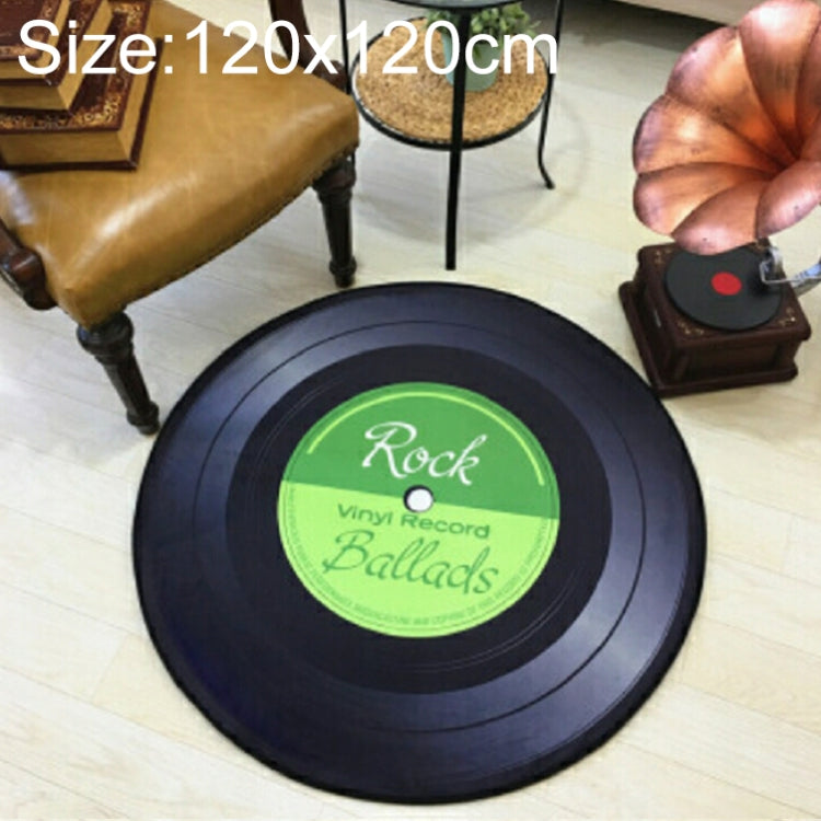 창의적인 복고풍 3D DVR 녹화 카펫 원형 CD 바닥 매트 홈 데코 거실 아이 방 장식 러그, 지름 60cm, 지름 80cm, 지름 100cm, 지름 120cm, 지름 160cm, 지름 180cm