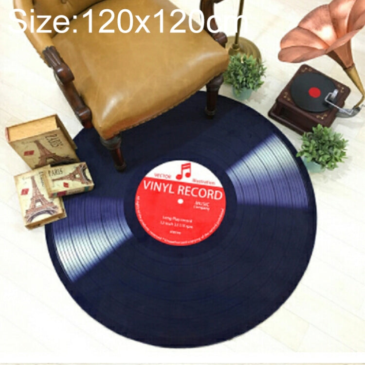 창의적인 복고풍 3D DVR 녹화 카펫 원형 CD 바닥 매트 홈 데코 거실 아이 방 장식 러그, 지름 60cm, 지름 80cm, 지름 100cm, 지름 120cm, 지름 160cm, 지름 180cm