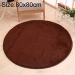 KSolid 원형 카펫 부드러운 플리스 매트 미끄럼 방지 지역 러그 어린이 침실 문 매트, 지름: 80cm, 지름: 100cm, 지름: 120cm