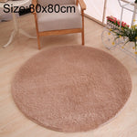 KSolid 원형 카펫 부드러운 플리스 매트 미끄럼 방지 지역 러그 어린이 침실 문 매트, 지름: 80cm, 지름: 100cm, 지름: 120cm