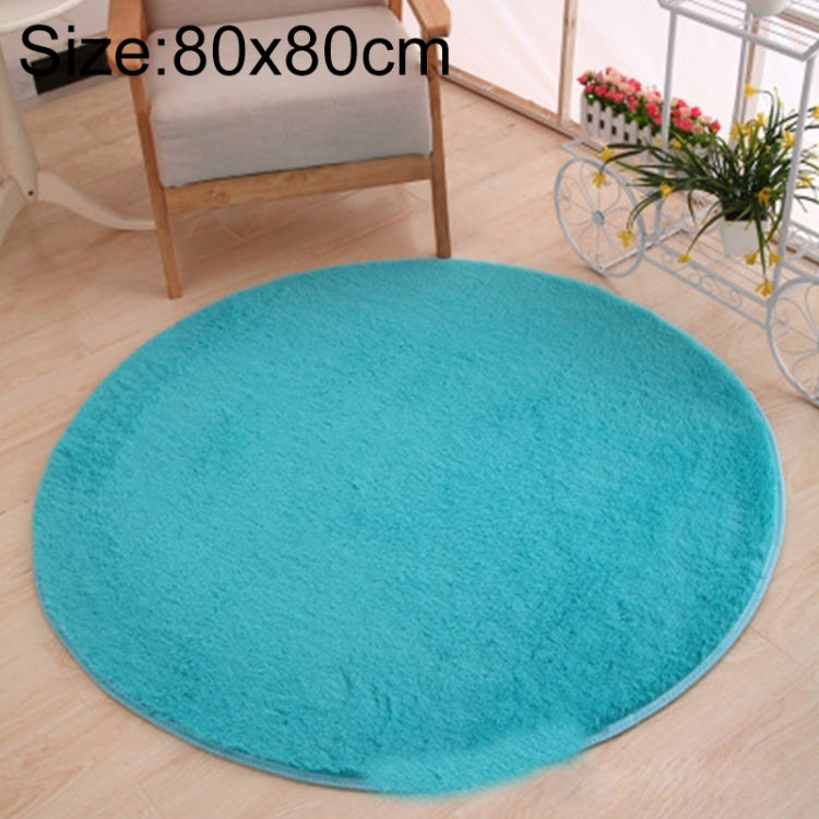 KSolid 원형 카펫 부드러운 플리스 매트 미끄럼 방지 지역 러그 어린이 침실 문 매트, 지름: 80cm, 지름: 100cm, 지름: 120cm