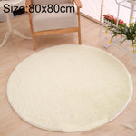 KSolid 원형 카펫 부드러운 플리스 매트 미끄럼 방지 지역 러그 어린이 침실 문 매트, 지름: 80cm, 지름: 100cm, 지름: 120cm