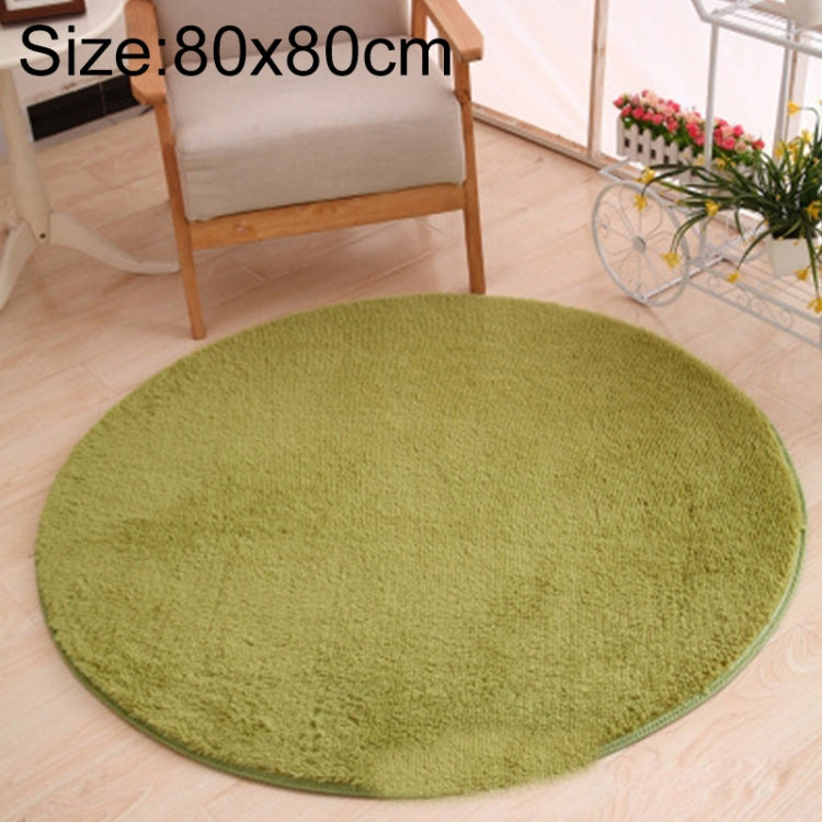 KSolid 원형 카펫 부드러운 플리스 매트 미끄럼 방지 지역 러그 어린이 침실 문 매트, 지름: 80cm, 지름: 100cm, 지름: 120cm