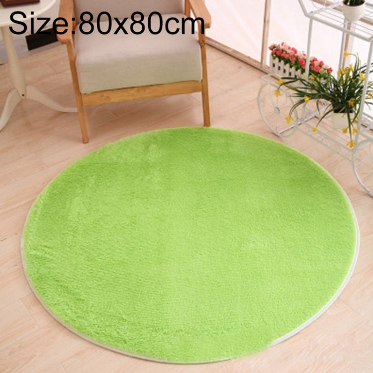 KSolid 원형 카펫 부드러운 플리스 매트 미끄럼 방지 지역 러그 어린이 침실 문 매트, 지름: 80cm, 지름: 100cm, 지름: 120cm