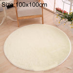 KSolid 원형 카펫 부드러운 플리스 매트 미끄럼 방지 지역 러그 어린이 침실 문 매트, 지름: 80cm, 지름: 100cm, 지름: 120cm