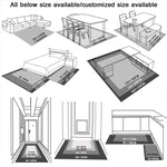 KSolid 원형 카펫 부드러운 플리스 매트 미끄럼 방지 러그 아이 방 침실 문 매트, 지름: 140cm, 지름: 160cm