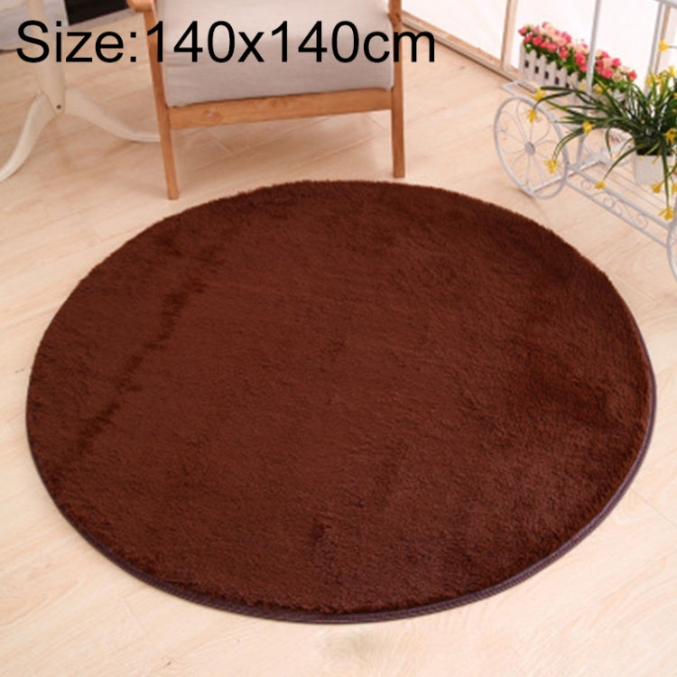 KSolid 원형 카펫 부드러운 플리스 매트 미끄럼 방지 러그 아이 방 침실 문 매트, 지름: 140cm, 지름: 160cm