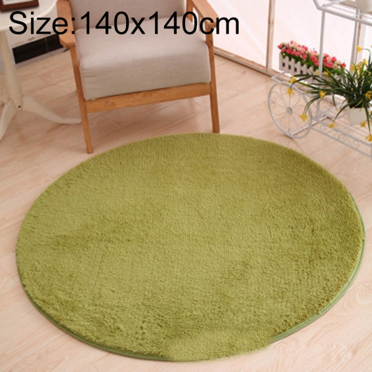 KSolid 원형 카펫 부드러운 플리스 매트 미끄럼 방지 러그 아이 방 침실 문 매트, 지름: 140cm, 지름: 160cm