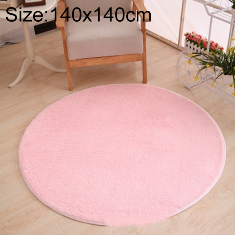 KSolid 원형 카펫 부드러운 플리스 매트 미끄럼 방지 러그 아이 방 침실 문 매트, 지름: 140cm, 지름: 160cm