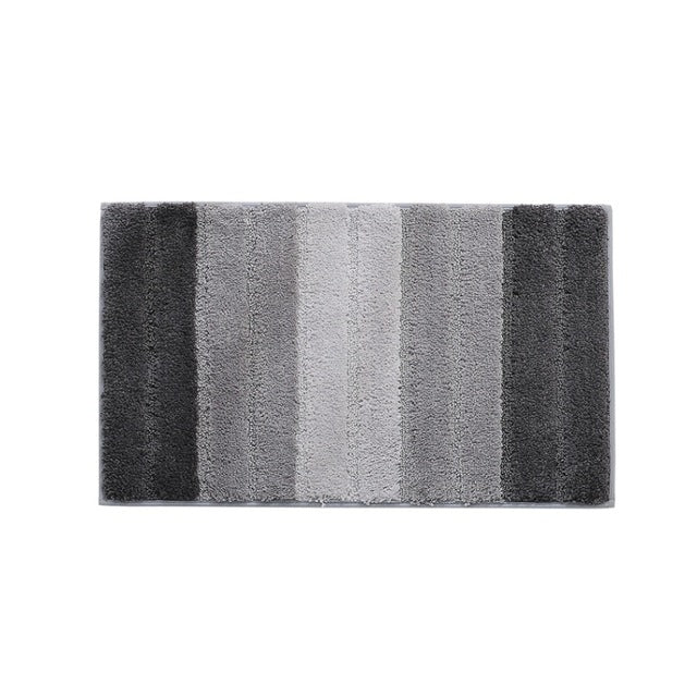 스트라이프 실내용 미끄럼 방지 욕실 주방 바닥 매트 마이크로화이버 러그 카펫, 46x71cm, 51x81.5cm