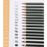 27 In 1 Sketch Pencil Set Painting Tools Art Supplies For Students, 27 In 1