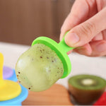 실리콘 미니 아이스 팝 몰드 아이스크림 볼 롤리 메이커 아이스캔디 몰드 아기 DIY 식품 보조 도구