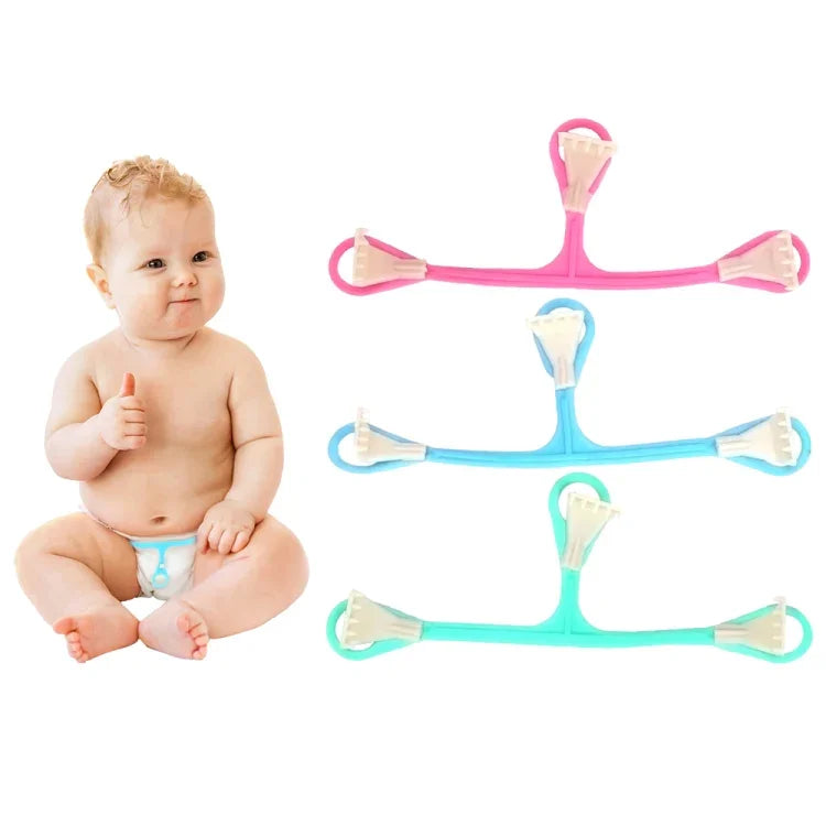 3개 세트 플라스틱 3후크 작은 아기 기저귀 버클 무작위 색상 배송, 기저귀 버클