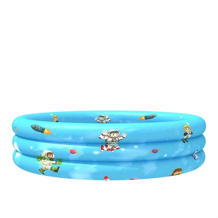 Household Indoor and Outdoor Children Round Three Rings Inflatable Swimming Pool Ball Pool, 90 x 30cm, 110 x 30cm