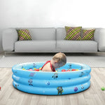 Household Indoor and Outdoor Children Round Three Rings Inflatable Swimming Pool Ball Pool, 90 x 30cm, 110 x 30cm