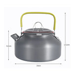 0.8L 휴대용 야외 등산용 피크닉 알루미늄 주전자 커피 포트, 0.8L