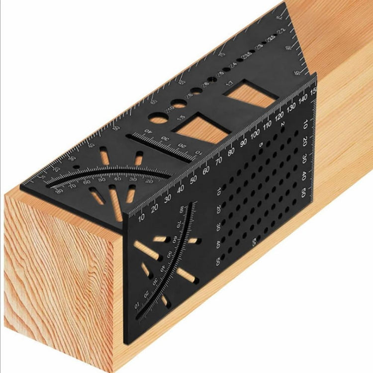 3D 목공 스톱 게이지 알루미늄 합금 다기능 각도 눈금자, 3D 각도 눈금자
