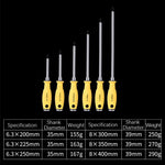 크롬 바나듐 강 타격 드라이버, 6.3x200mm 4인치 필립스, 6.3x225mm 5인치 필립스, 6.3x250mm 6인치 필립스, 8x300mm 8인치 필립스, 8x350mm 10인치 필립스, 8x400mm 12인치 필립스