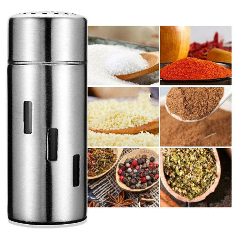 스테인리스 소스 병 고추 병 바비큐 양념 상자 조미료 병 세트, 작은 구멍, 큰 구멍, 망 구멍