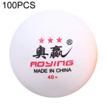 ROYING 10개 전문 ABS 탁구 연습공, 직경: 40mm, 흰색 3성, 주황색 3성