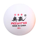 ROYING 10개 전문 ABS 탁구 연습공, 직경: 40mm, 흰색 3성, 주황색 3성