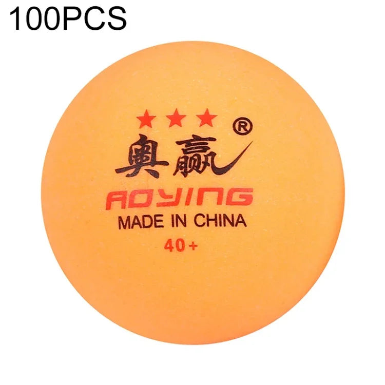 ROYING 10개 전문 ABS 탁구 연습공, 직경: 40mm, 흰색 3성, 주황색 3성