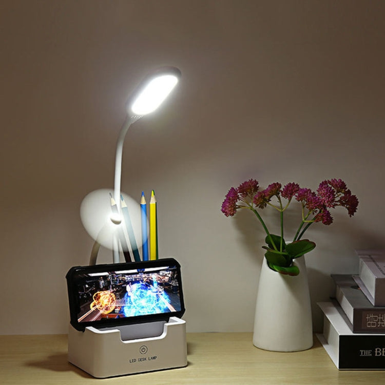 학생용 USB 충전 침실 터치 LED 눈 보호 다기능 창의적 데스크 램프, 팬 포함, 팬 미포함