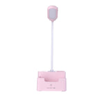 학생용 USB 충전 침실 터치 LED 눈 보호 다기능 창의적 데스크 램프, 팬 포함, 팬 미포함