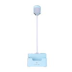 학생용 USB 충전 침실 터치 LED 눈 보호 다기능 창의적 데스크 램프, 팬 포함, 팬 미포함
