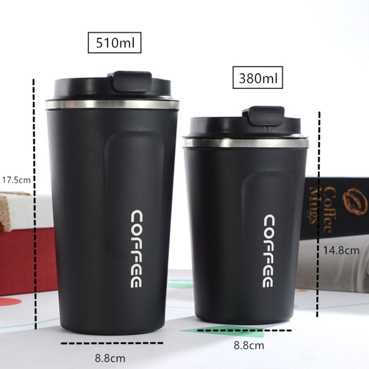 스마트 버전 이중 스테인리스 스틸 304 커피 머그 자동차 보온 머그 여행용 보온 컵, 380ml 화이트, 380ml 블랙, 380ml 그린, 380ml 블루, 380ml 핑크, 510ml 화이트, 510ml 블랙, 510ml 그린, 510ml 블루, 510ml 핑크