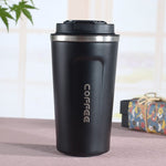 스마트 버전 이중 스테인리스 스틸 304 커피 머그 자동차 보온 머그 여행용 보온 컵, 380ml 화이트, 380ml 블랙, 380ml 그린, 380ml 블루, 380ml 핑크, 510ml 화이트, 510ml 블랙, 510ml 그린, 510ml 블루, 510ml 핑크
