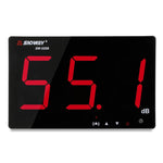 SNDWAY 벽걸이형 30~130dB 대형 화면 디지털 디스플레이 소음 데시벨 모니터링 테스터, SW525B 저장소 + USB 포함, SW526A 18인치 디스플레이, SW525G 저장소 + USB 포함 녹색