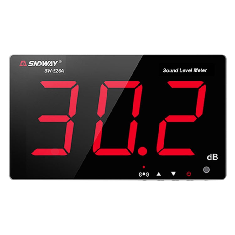 SNDWAY 벽걸이형 30~130dB 대형 화면 디지털 디스플레이 소음 데시벨 모니터링 테스터, SW525B 저장소 + USB 포함, SW526A 18인치 디스플레이, SW525G 저장소 + USB 포함 녹색