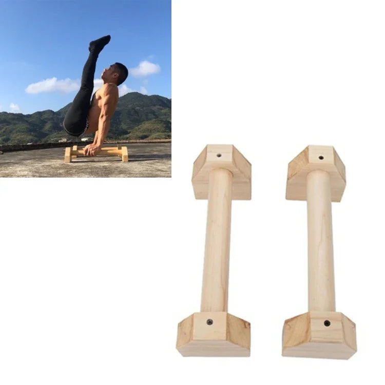 Wooden Single Parallel Bars Upside Down Exercise Stand Push-up Stand, Size: 50cm, Wooden Push-up Bracket