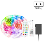 블루투스 수트 스마트 음악 사운드 제어 조명 스트립 비방수 5050 RGB 다채로운 분위기 LED 조명 스트립 24키 리모컨 포함, 5M 150개 LED, 5M 300개 LED, 10M 300개 LED, 10M 600개 LED, 15M 450개 LED, 15M 270개 LED, 20M 360개 LED, 30M 540개 LED