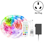 블루투스 수트 스마트 음악 사운드 제어 조명 스트립 비방수 5050 RGB 다채로운 분위기 LED 조명 스트립 24키 리모컨 포함, 5M 150개 LED, 5M 300개 LED, 10M 300개 LED, 10M 600개 LED, 15M 450개 LED, 15M 270개 LED, 20M 360개 LED, 30M 540개 LED