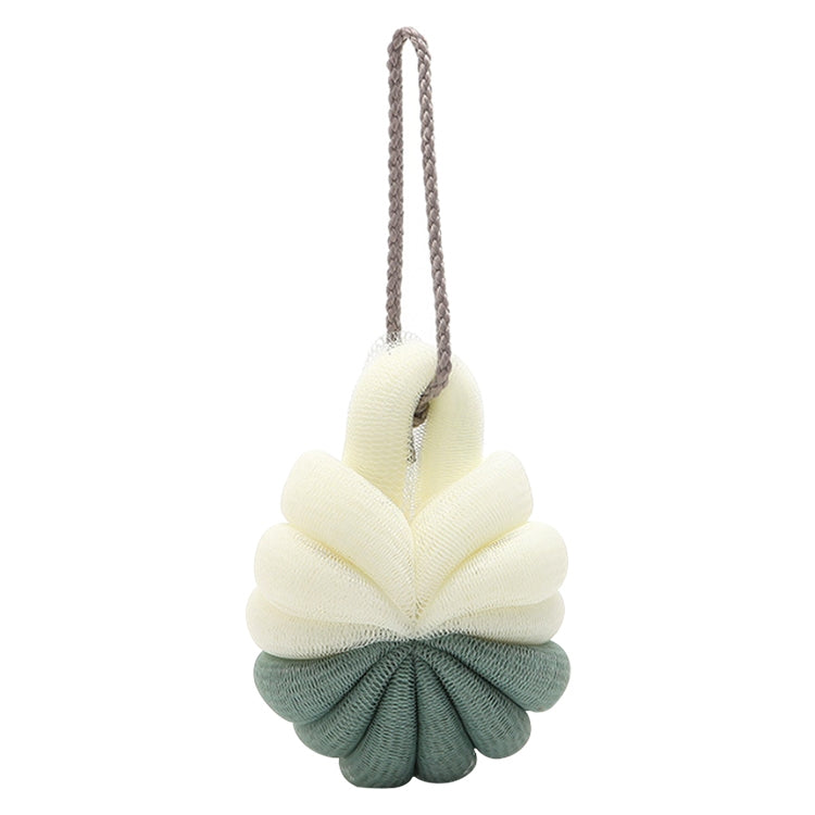휴대용 걸이형 목욕 꽃볼 부드러운 거품 샤워 마사지 볼 바디 각질 제거 목욕 브러시
