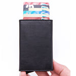 Magnetic RFID Bag Multifunctional Aluminum Automatic Pop-up Credit Card Package