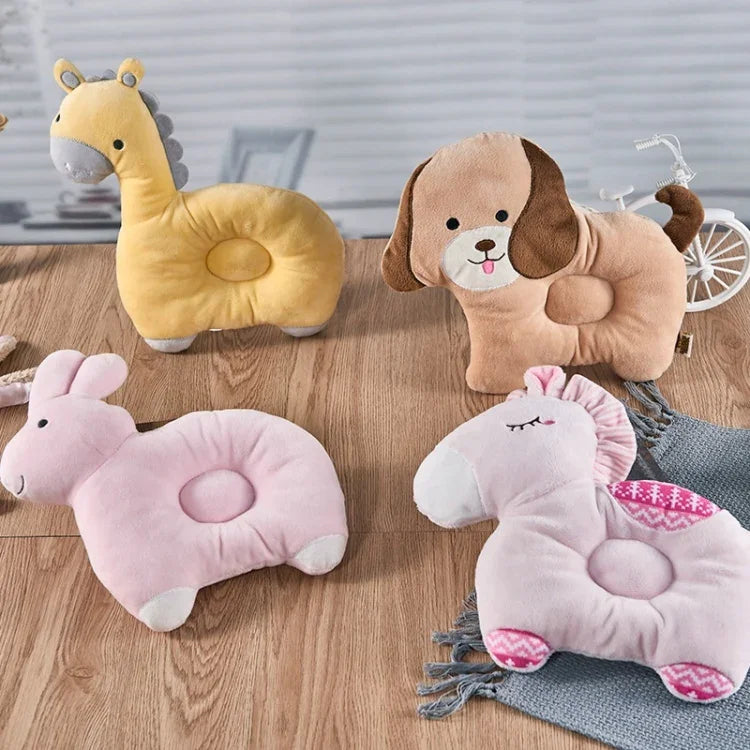 아기 만화 면 머리 보호 베개 통기성 세탁 가능 물림 방지 머리 받침대