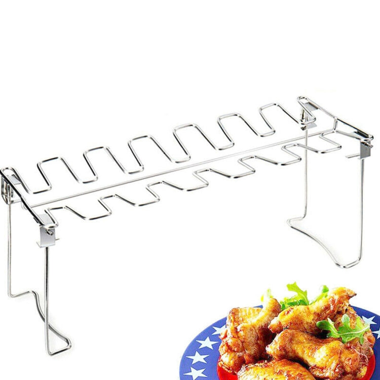 스테인리스 스틸 닭 날개 다리 바비큐 랙과 물받이, 바비큐 랙
