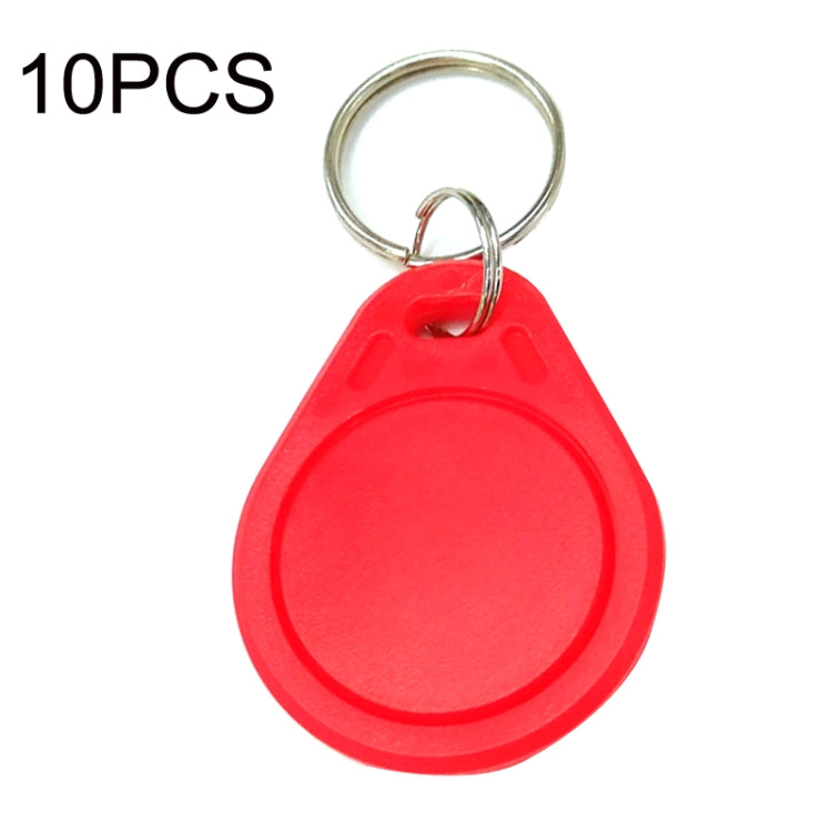 10개 세트 IC 출입 통제 카드 엔트리 컨트롤 M1 호환 Fudan RFID 13.56MHz 키포브 열쇠고리 태그, 회색, 보라, 빨강, 노랑, 파랑, 초록, 검정, 주황