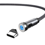 CC56 먼지 플러그 회전식 자석 케이블, 케이블 길이: 2m, 2m 안드로이드 헤드, 2m 마이크로 USB, 2m 타입-C 헤드, 2m 8핀 헤드, 2m 라인+세 헤드, 2m + 8핀 + 타입-C/USB-C + 마이크로 USB, 2m 라인