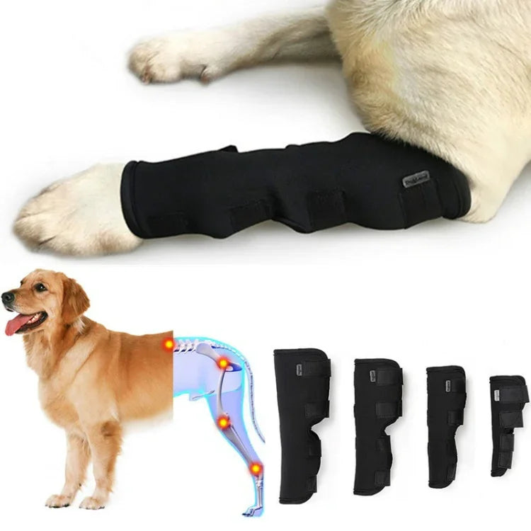 DogLemi PD60041 반려견 발목 보호대 반려동물 지지용 뒷다리 압박 관절 랩 상처 및 부상 보호, S, M, L, XL