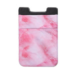 Marble Pattern Road Stretch Phone Back Plastic Card Holder Sticky Phone Clip